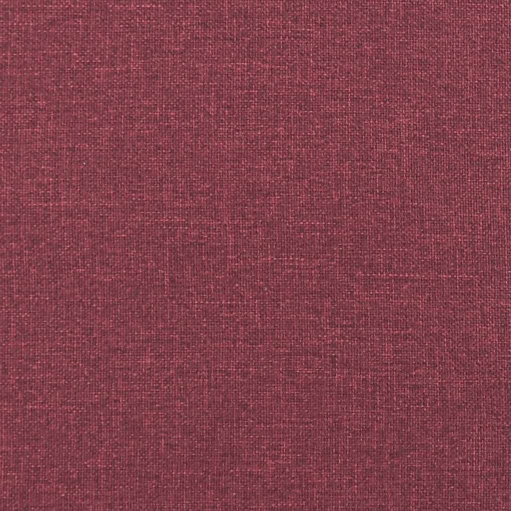 3-dijelni set sofa s jastucima crvena boja vina od tkanine