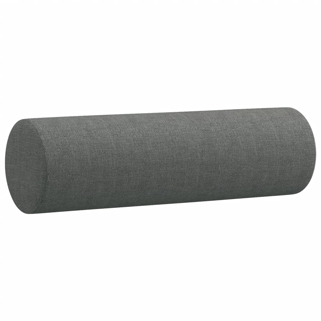 2-dijelni set sofa s jastucima tamnosivi od tkanine