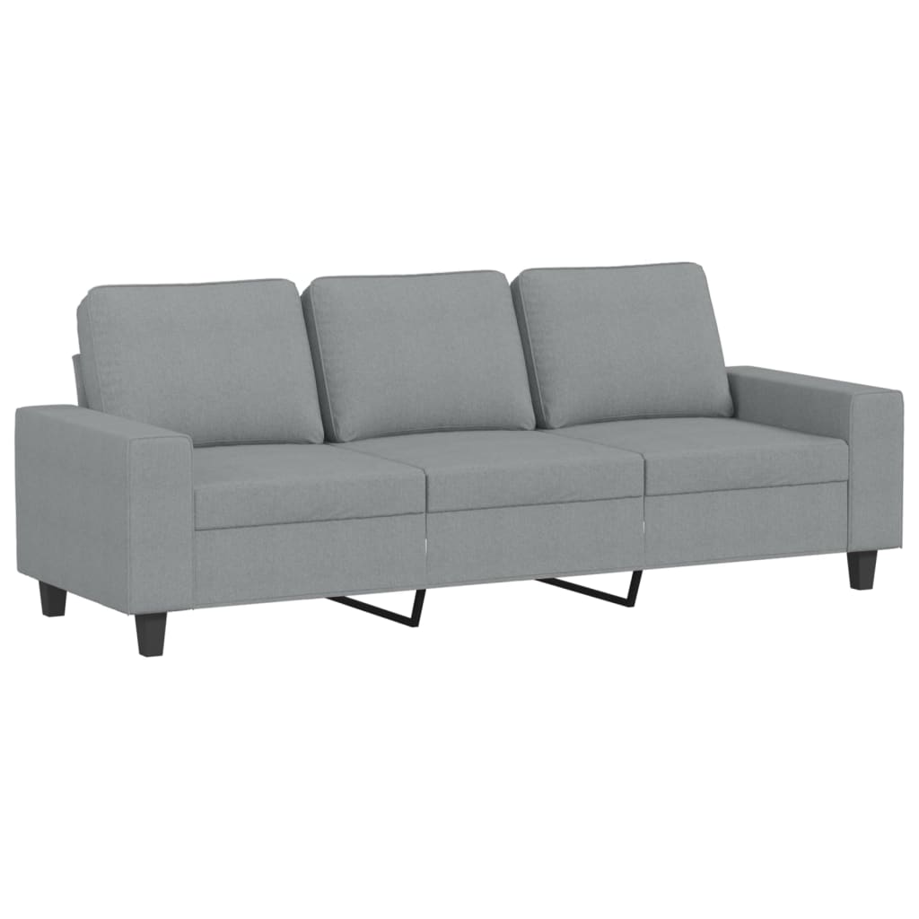 3-dijelni set sofa svjetlosivi od tkanine