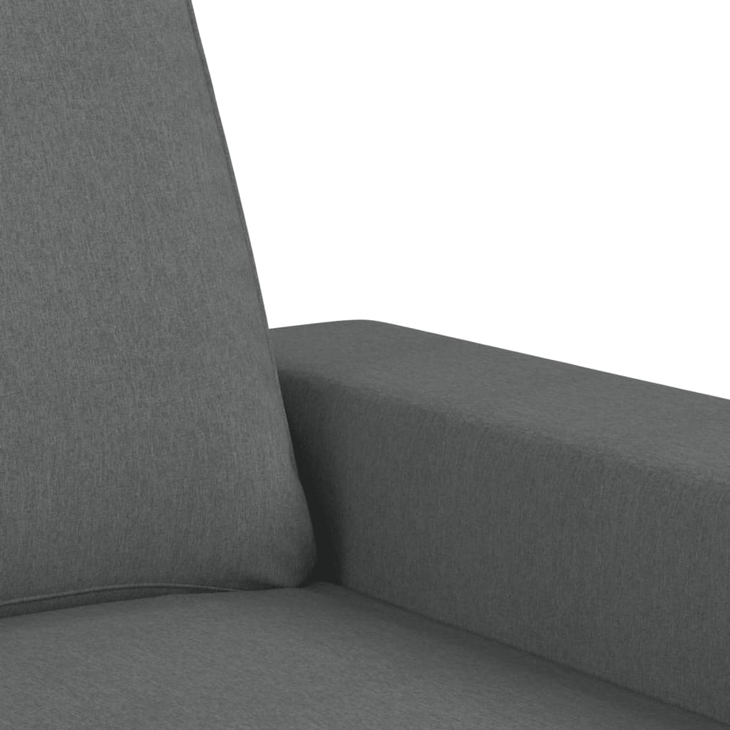 3-dijelni set sofa tamnosivi od tkanine