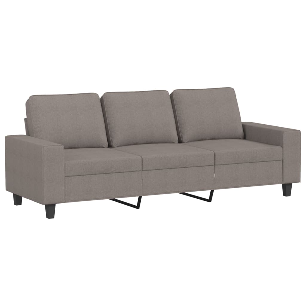 3-dijelni set sofa smeđesivi od tkanine