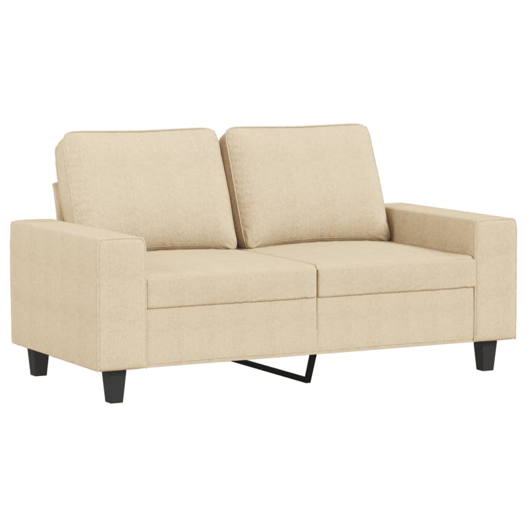4-dijelni set sofa krem od tkanine