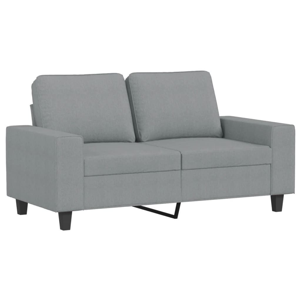 2-dijelni set sofa svjetlosivi od tkanine
