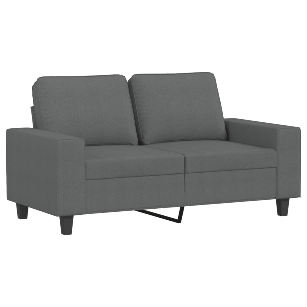 3-dijelni set sofa tamnosivi od tkanine