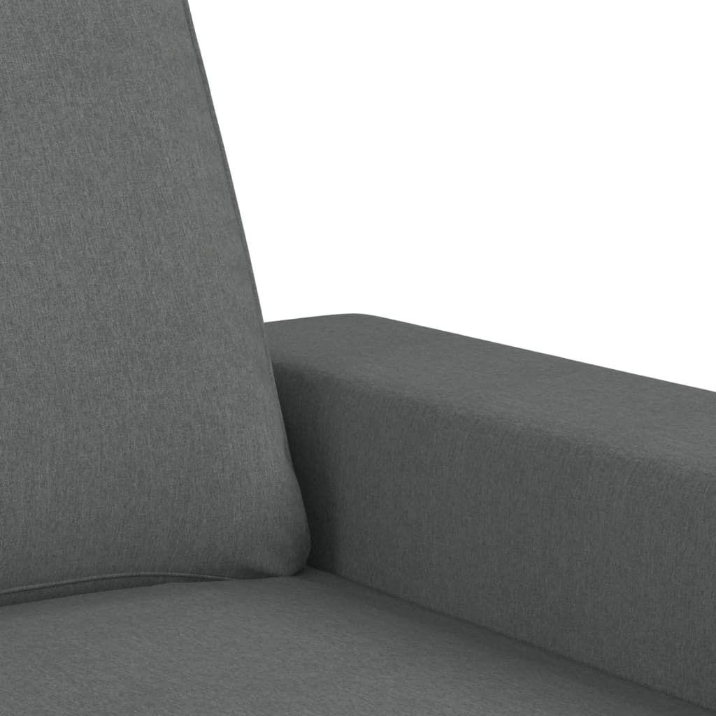 3-dijelni set sofa tamnosivi od tkanine