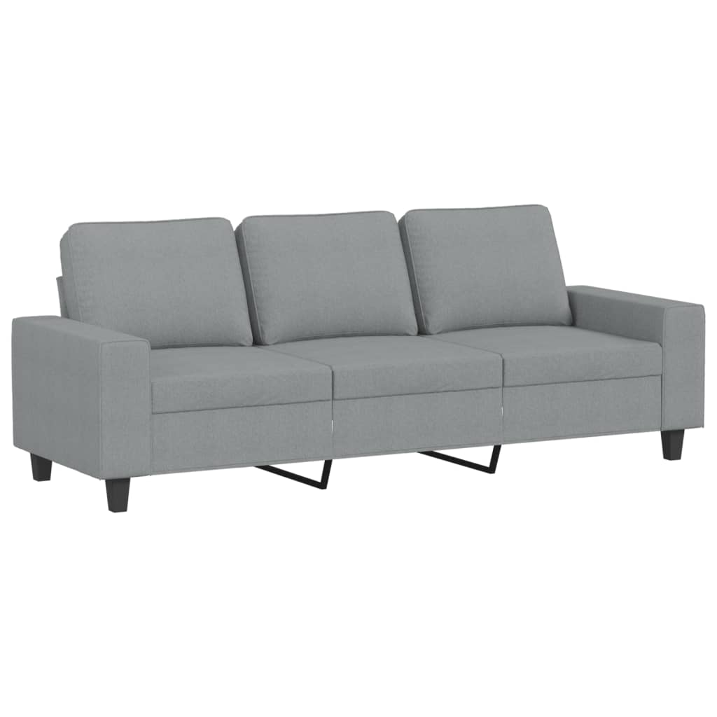 2-dijelni set sofa svjetlosivi od tkanine