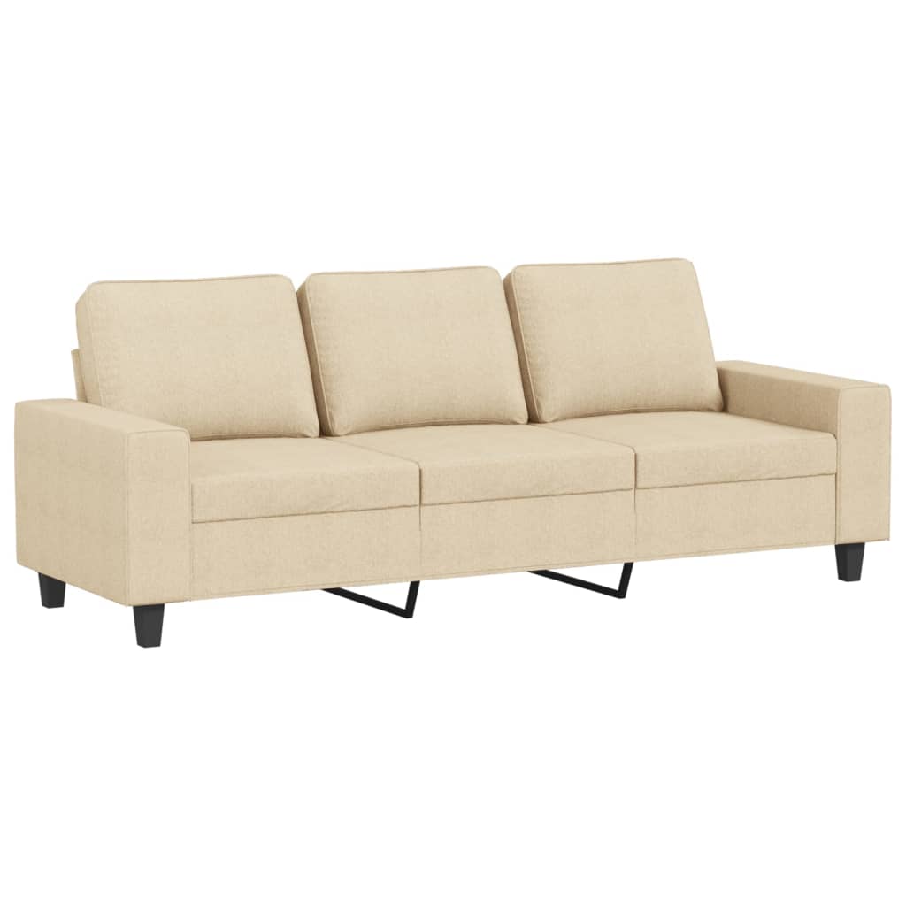 2-dijelni set sofa krem od tkanine