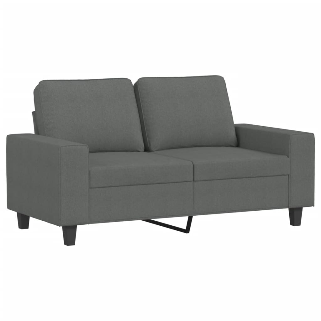 3-dijelni set sofa tamnosivi od tkanine