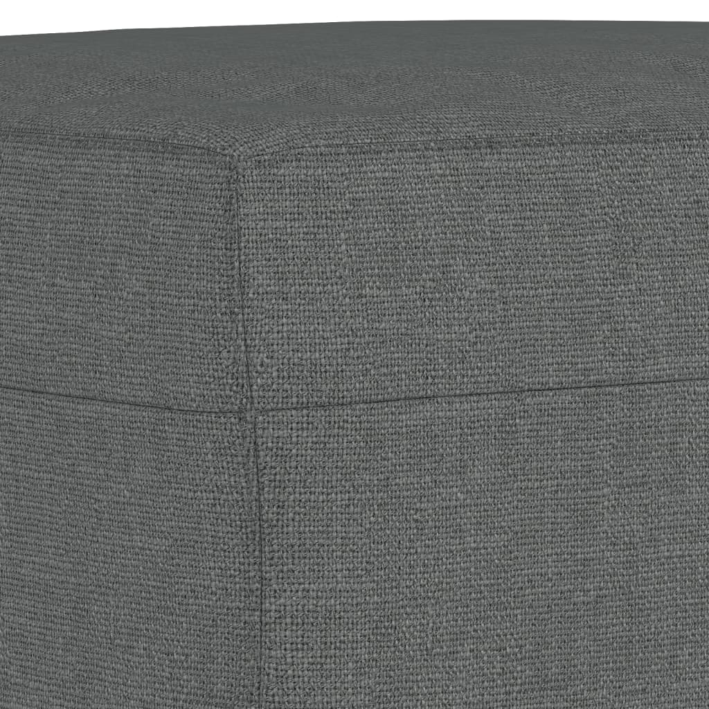 3-dijelni set sofa tamnosivi od tkanine