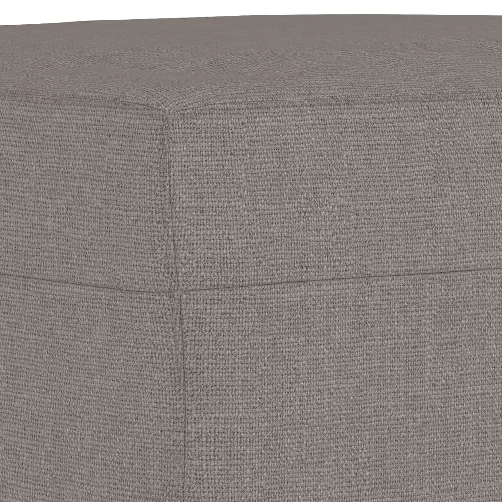 3-dijelni set sofa smeđesivi od tkanine