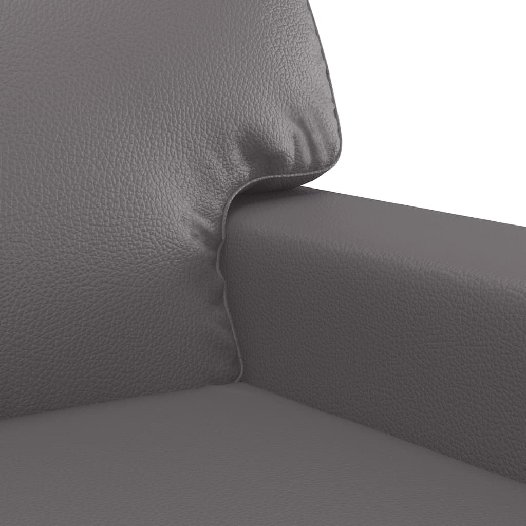 2-dijelni set sofa sivi od umjetne kože