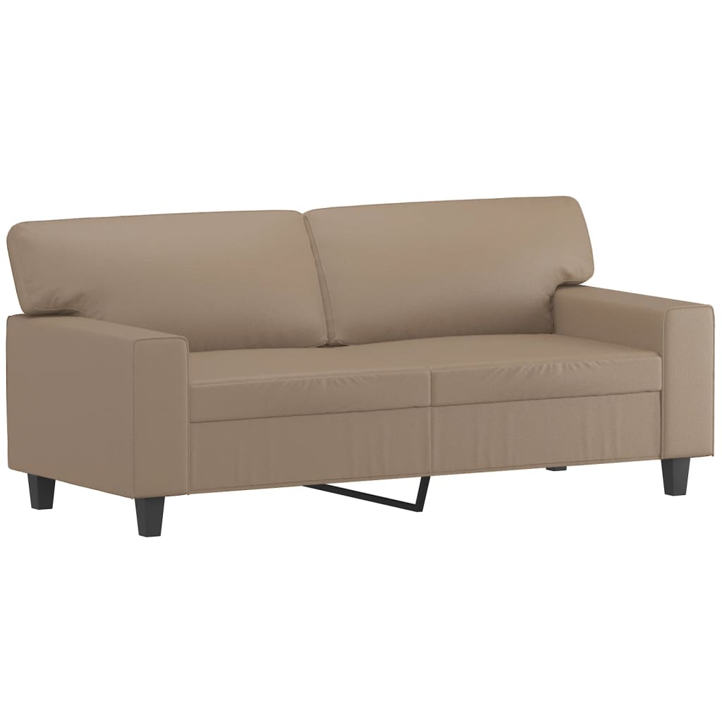 2-dijelni set sofa boja cappuccina od umjetne kože