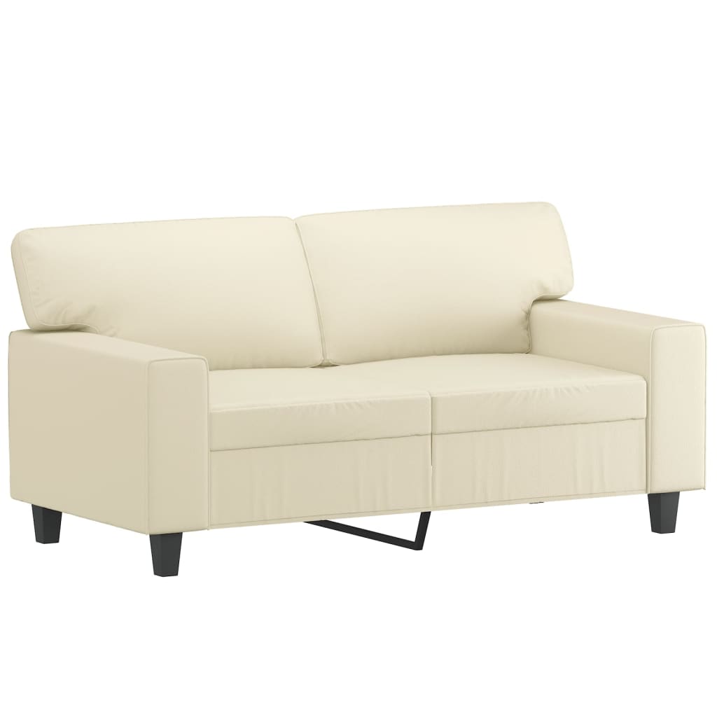3-dijelni set sofa krem od umjetne kože