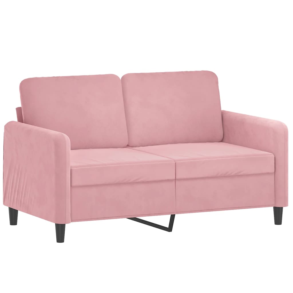 3-dijelni set sofa ružičasti baršunasti