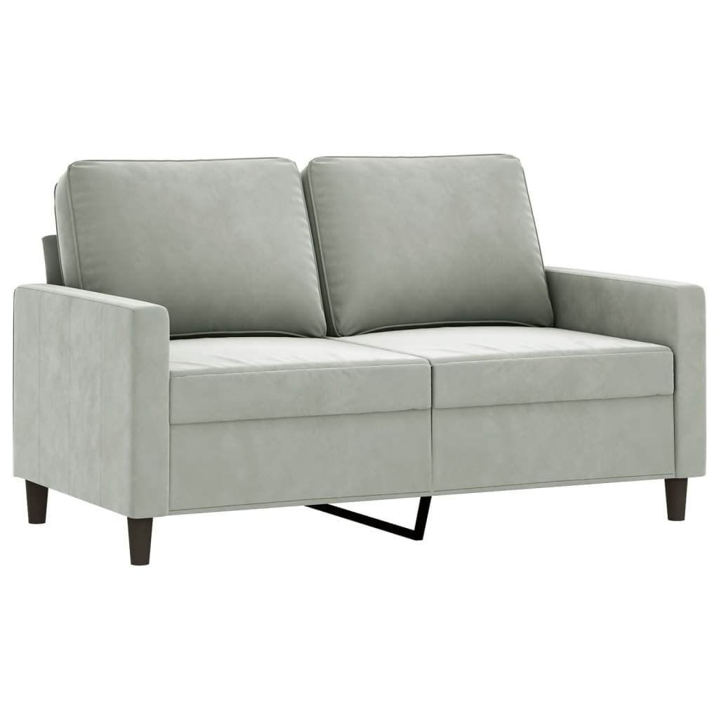 4-dijelni set sofa svjetlosivi baršunasti