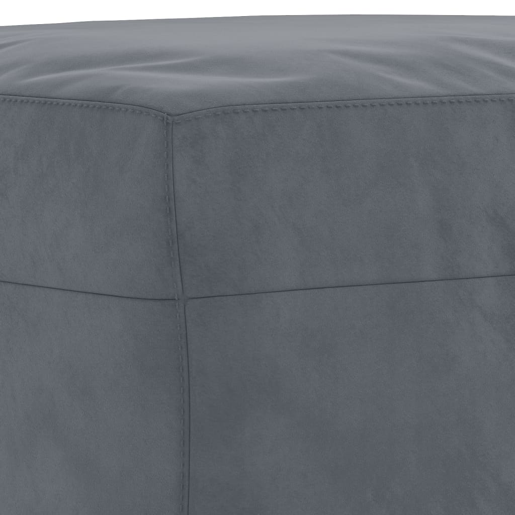 4-dijelni set sofa tamnosivi baršunasti