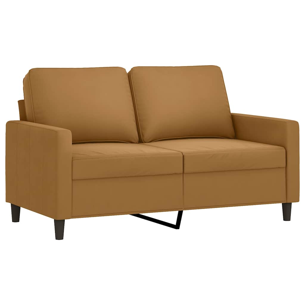 4-dijelni set sofa smeđi baršunasti