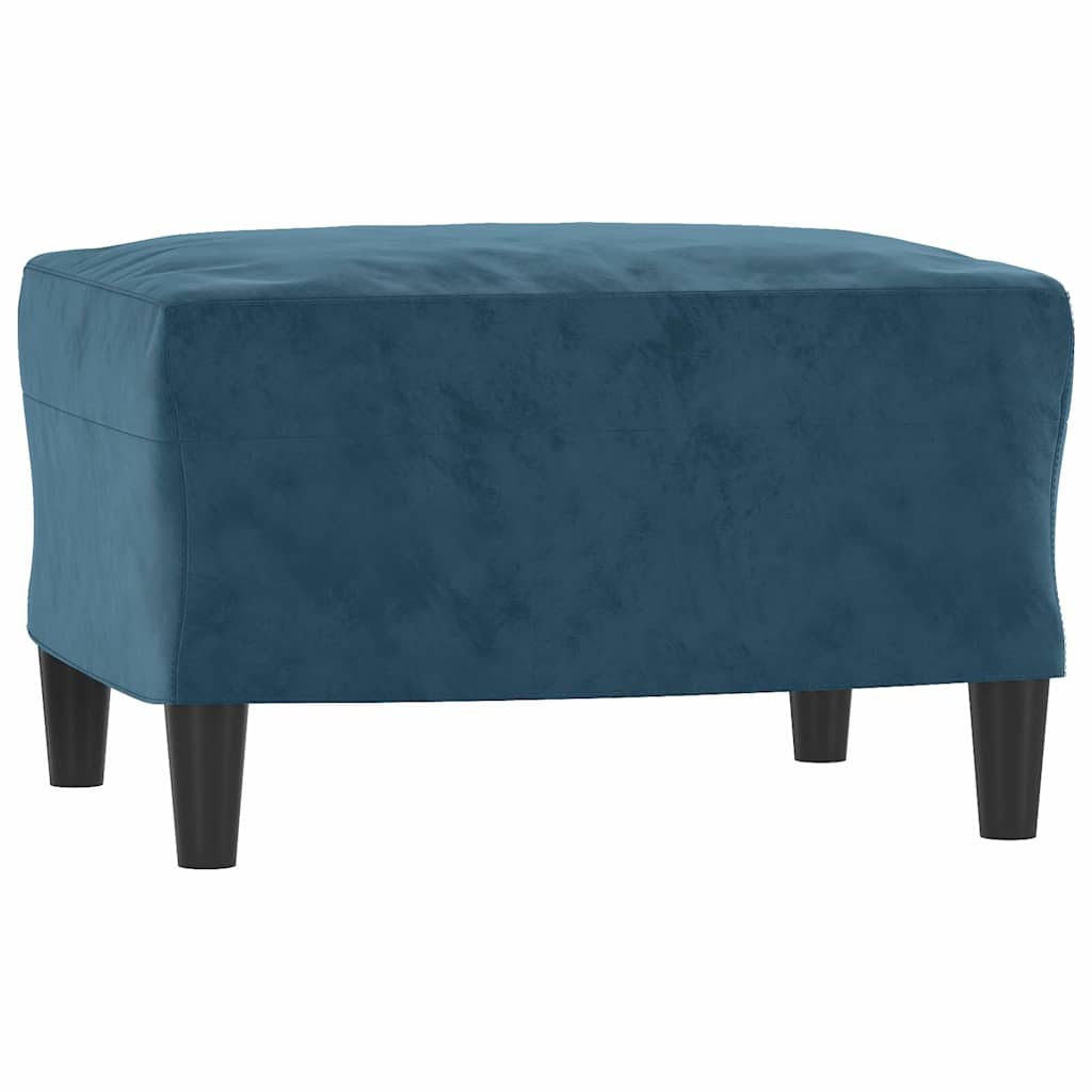 3-dijelni set sofa plavi baršunasti