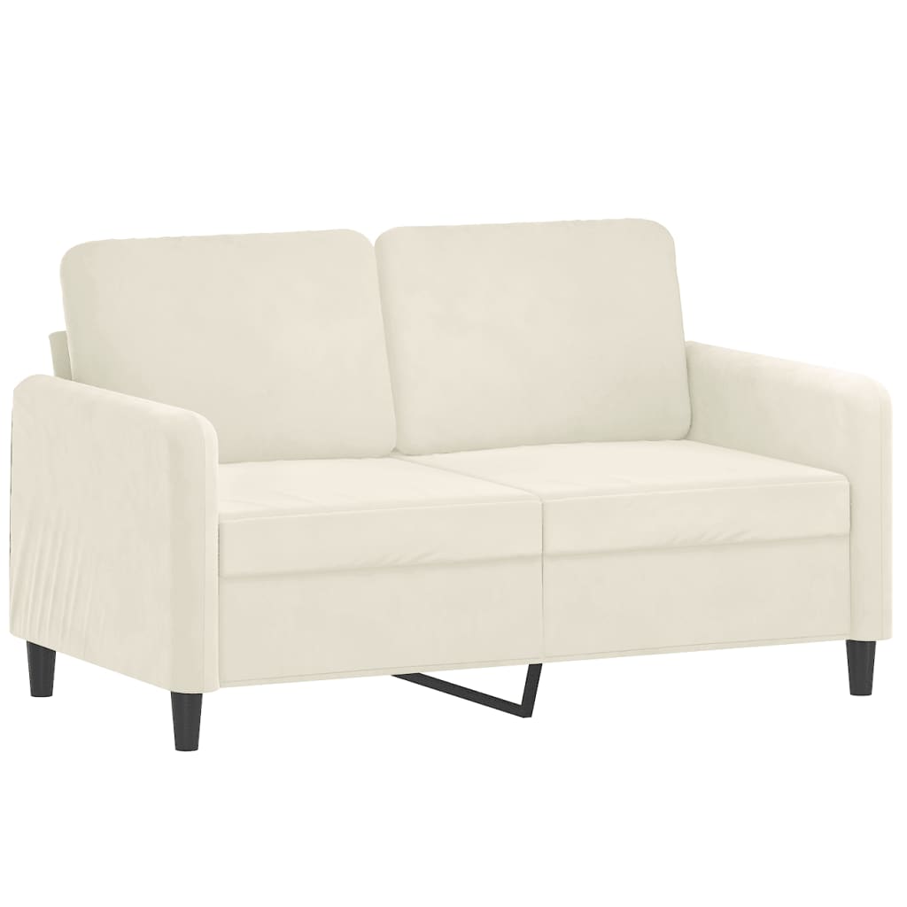 3-dijelni set sofa krem baršunasti