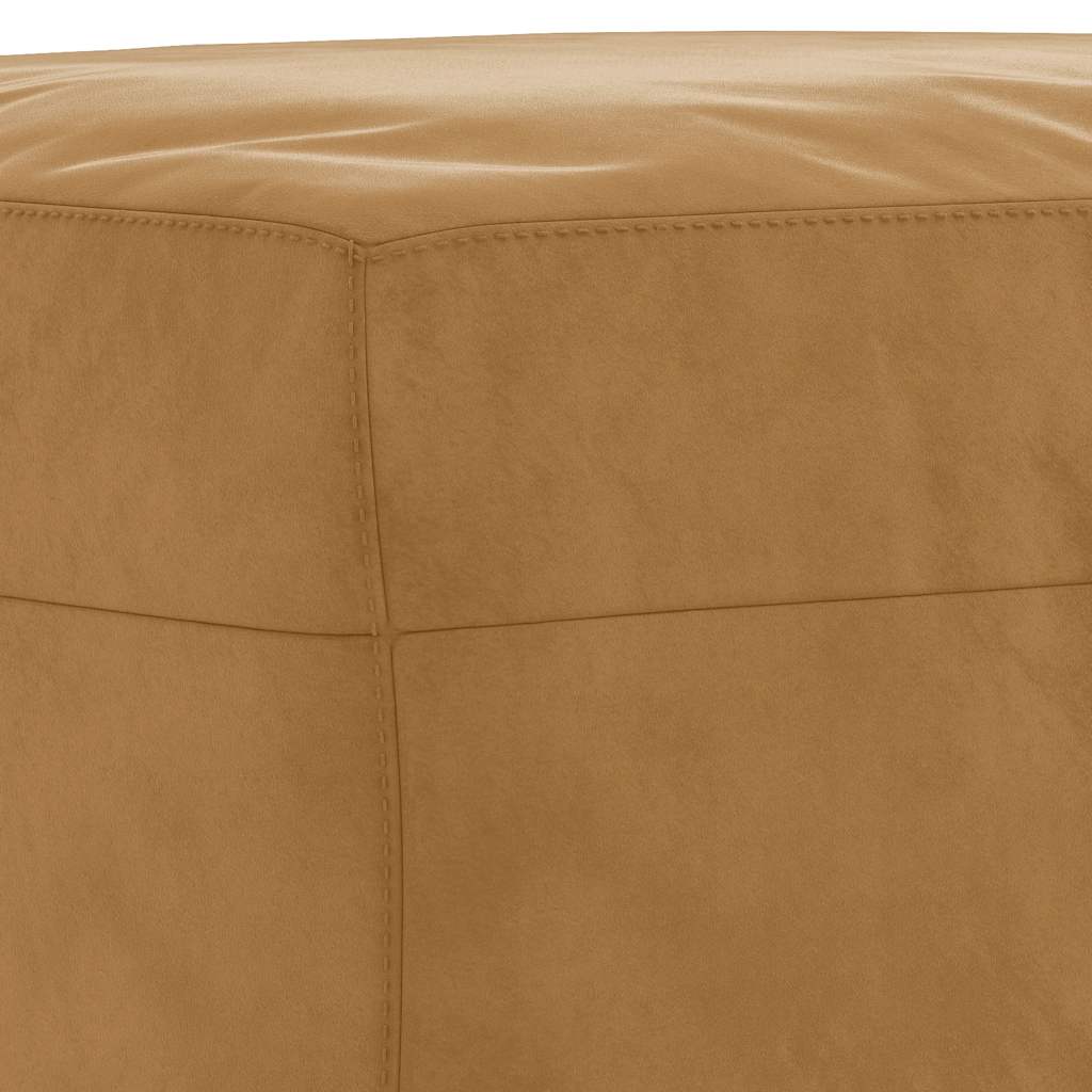 3-dijelni set sofa s jastucima smeđi baršunasti