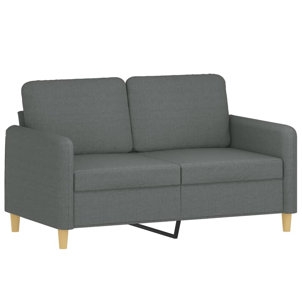 4-dijelni set sofa s jastucima tamnosivi od tkanine