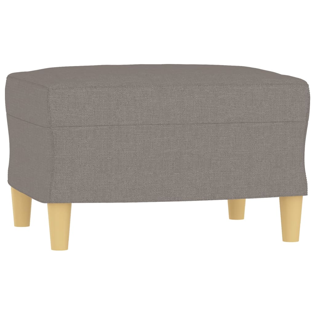4-dijelni set sofa s jastucima smeđesivi od tkanine