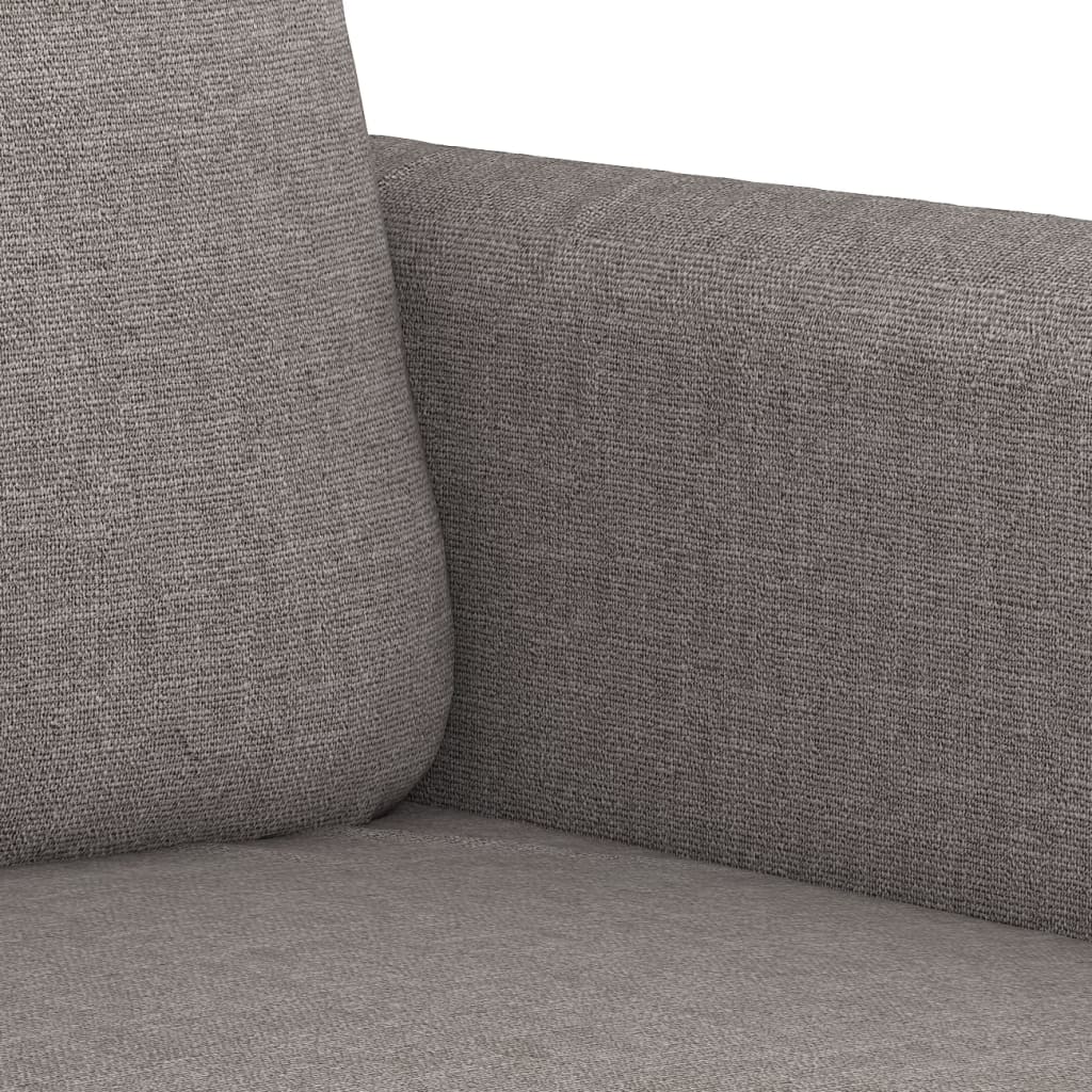 4-dijelni set sofa s jastucima smeđesivi od tkanine
