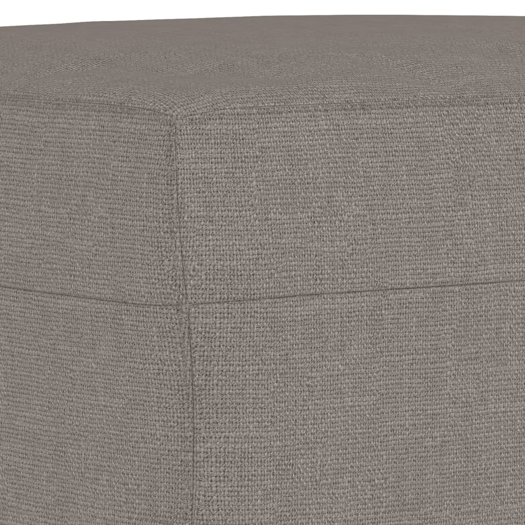 4-dijelni set sofa s jastucima smeđesivi od tkanine