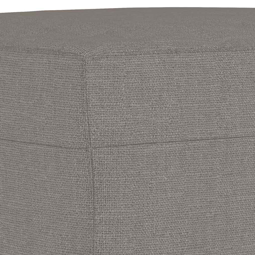 3-dijelni set sofa s jastucima smeđesivi od tkanine