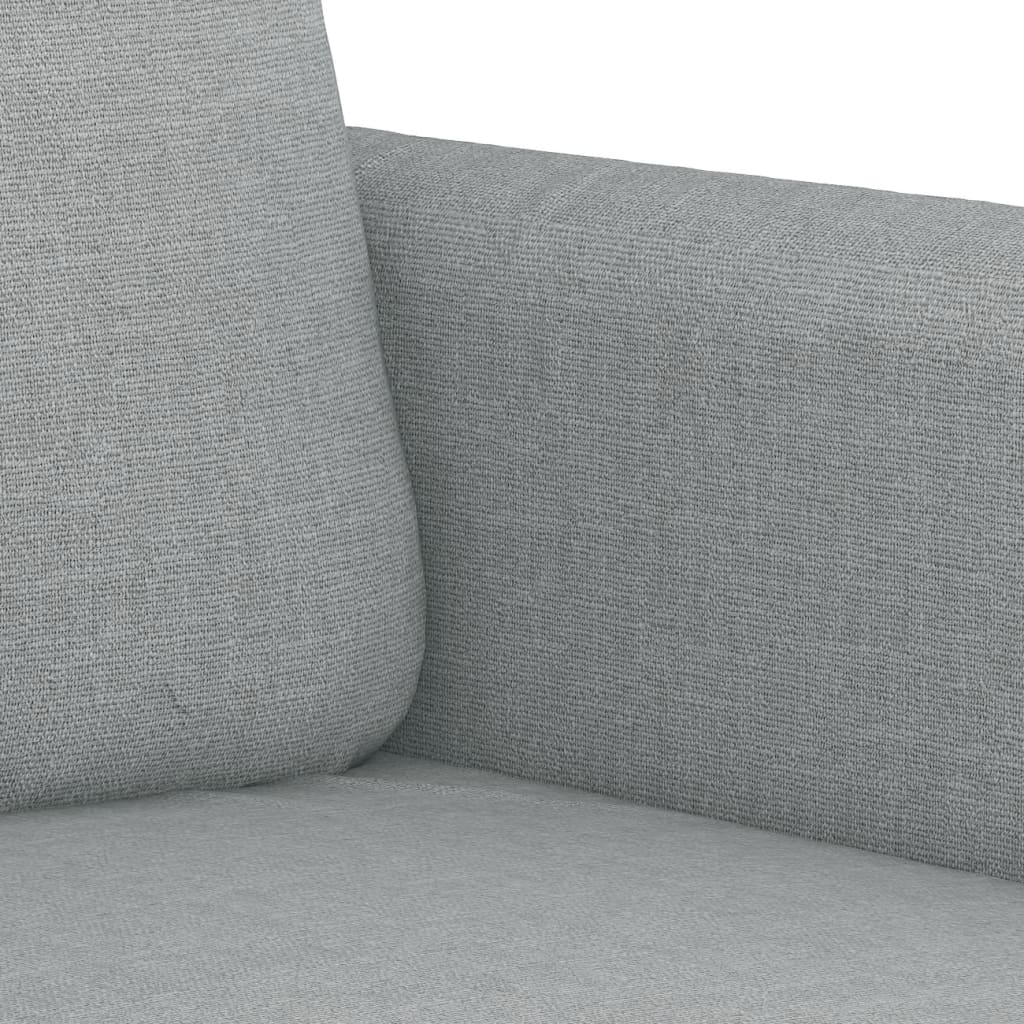 2-dijelni set sofa s jastucima svjetlosivi od tkanine