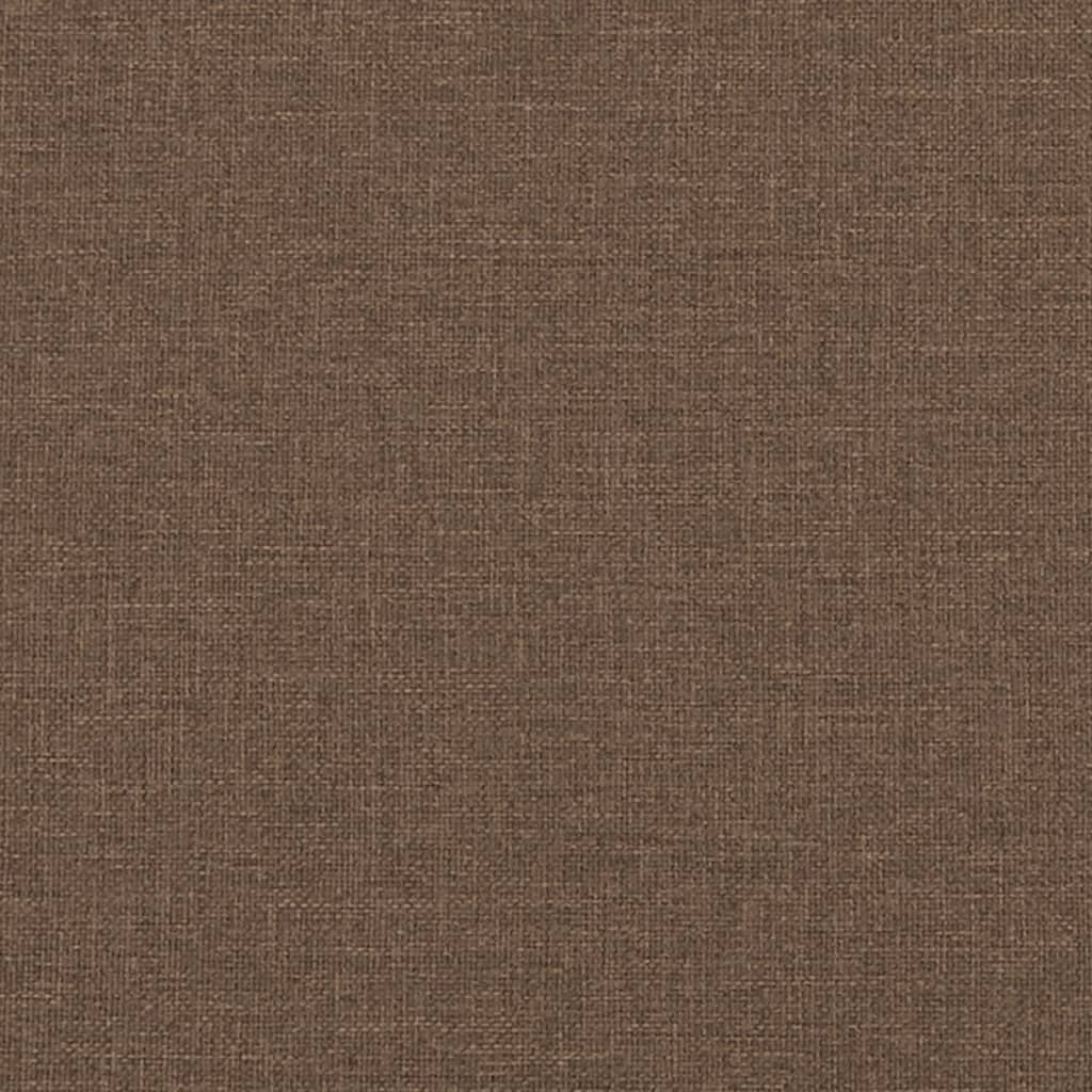 2-dijelni set sofa s jastucima smeđi od tkanine