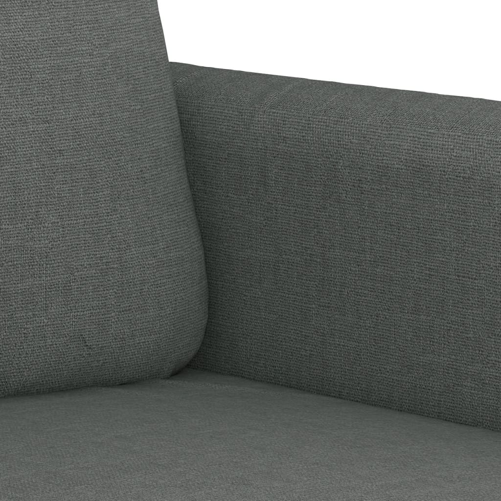 2-dijelni set sofa s jastucima tamnosivi od tkanine
