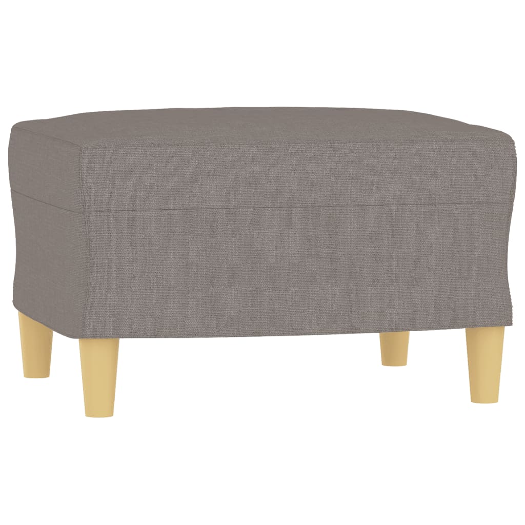 3-dijelni set sofa s jastucima smeđesivi od tkanine