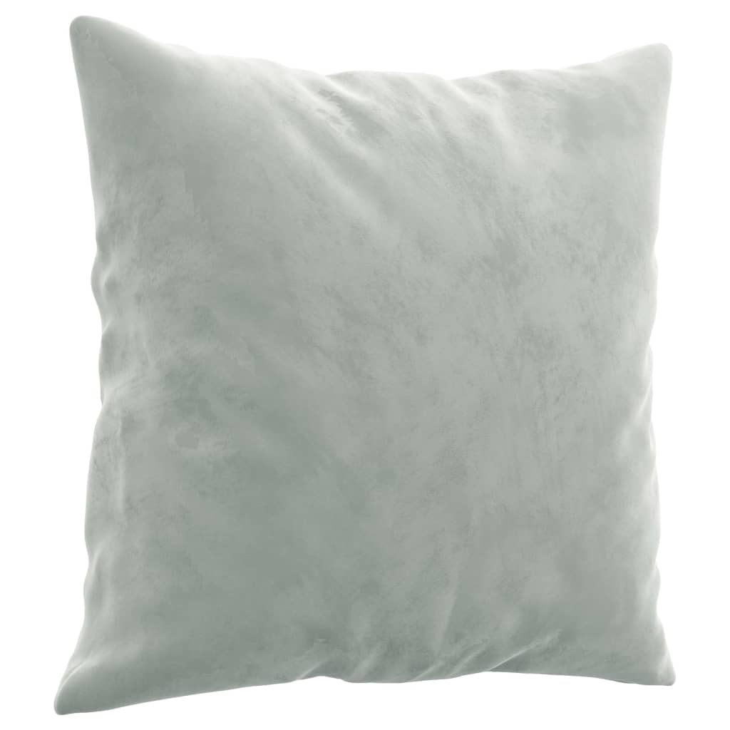 4-dijelni set sofa s jastucima svjetlosivi baršunasti