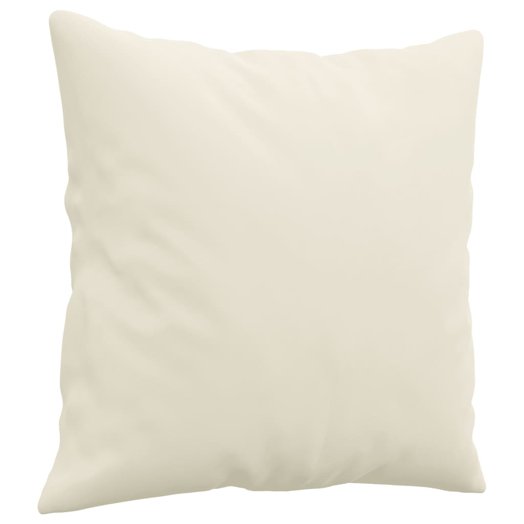 4-dijelni set sofa s jastucima, krem baršun