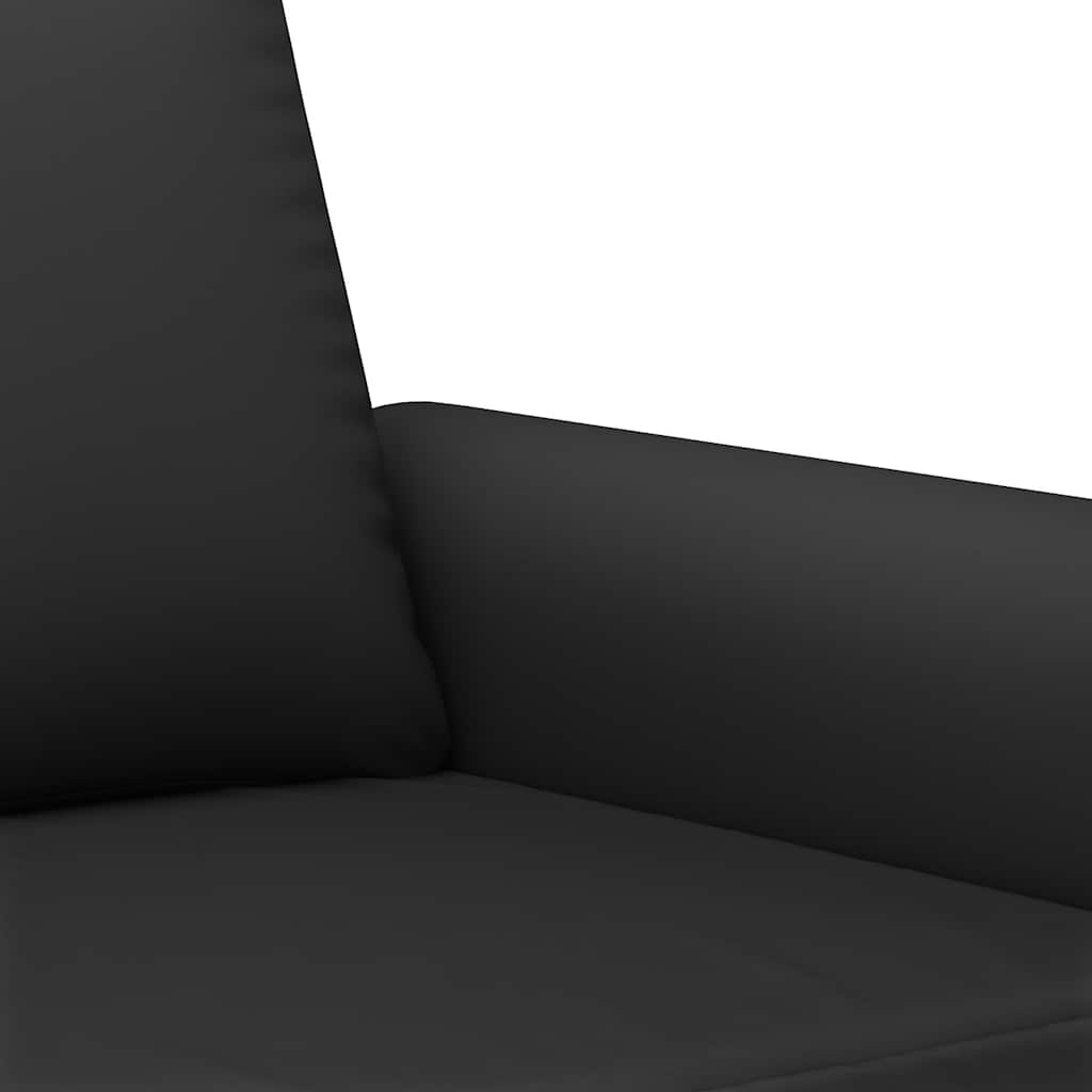 3-dijelni set sofa s jastucima crni baršunasti