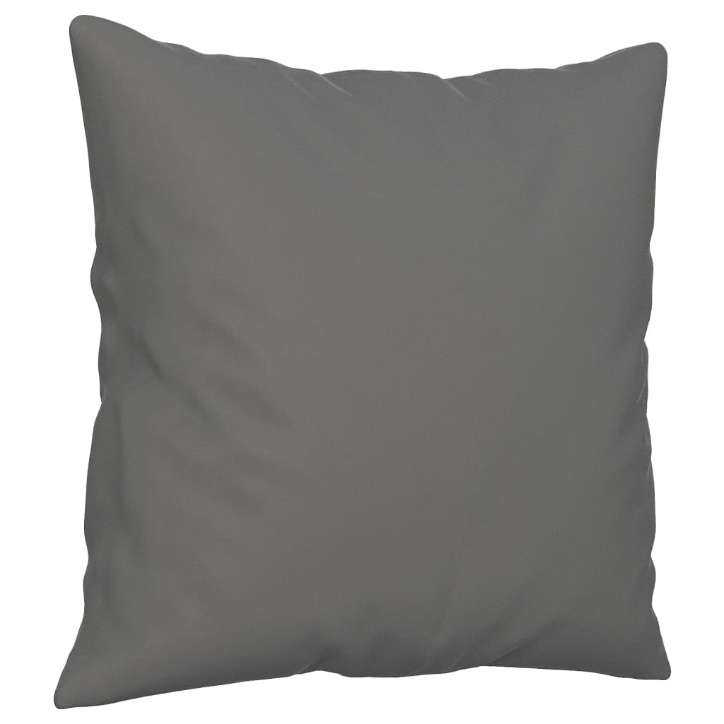 3-dijelni set sofa s jastucima tamnosivi od mikrovlakana