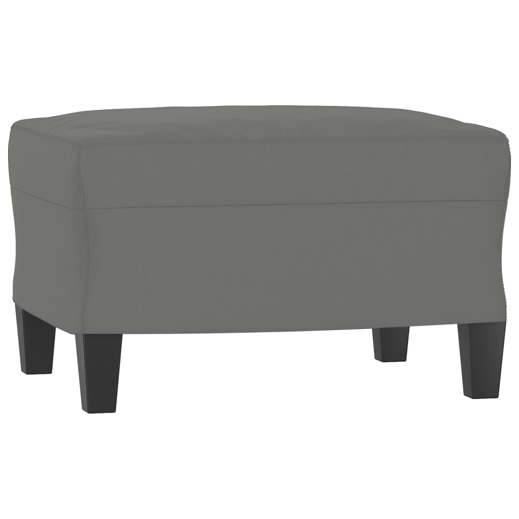 3-dijelni set sofa s jastucima tamnosivi od mikrovlakana