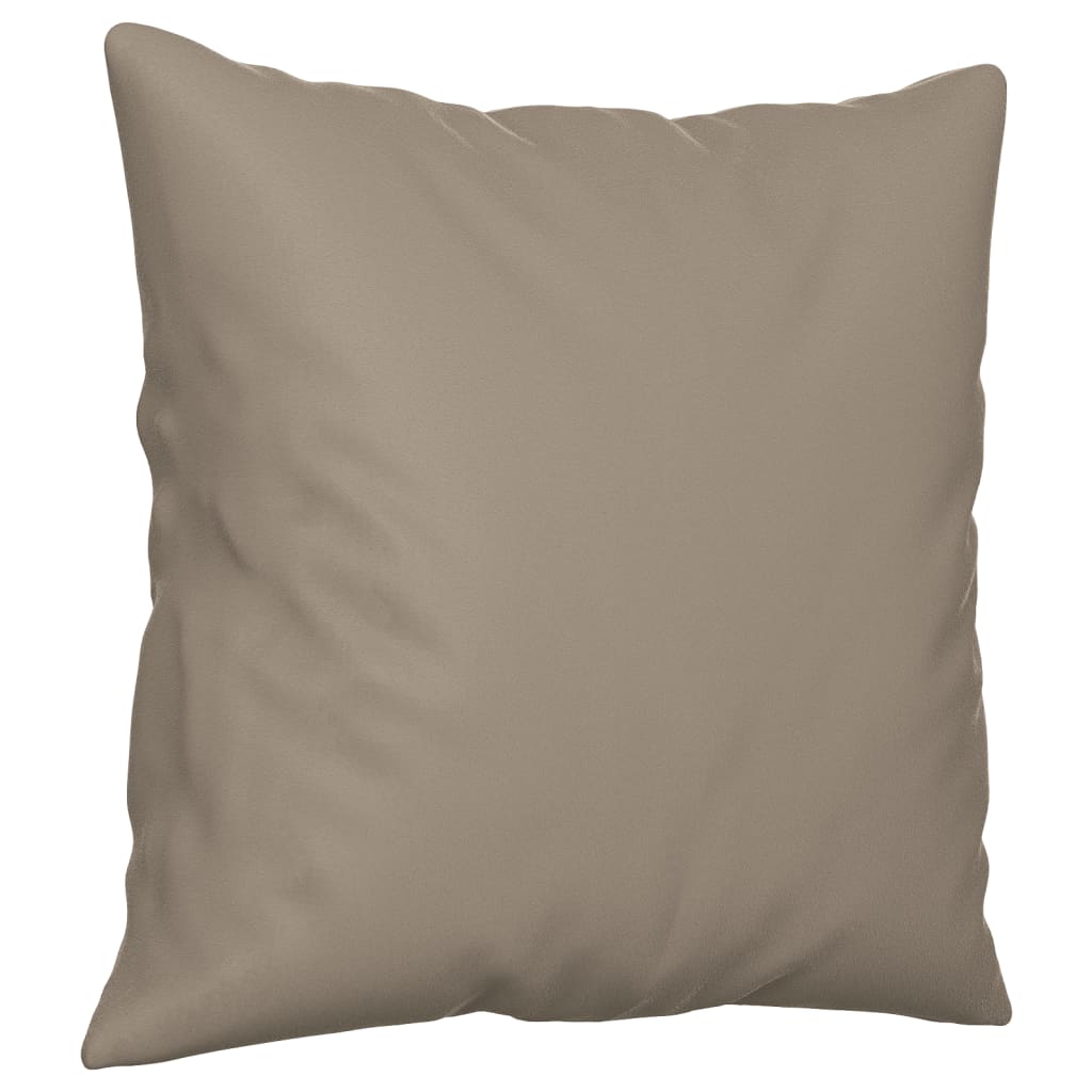 2-dijelni set sofa s jastucima smeđesivi od mikrovlakana