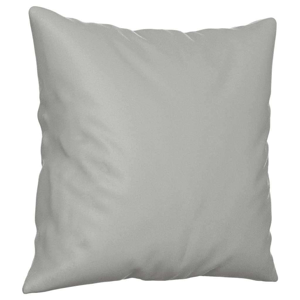 3-dijelni set sofa s jastucima svjetlosivi od mikrovlakana