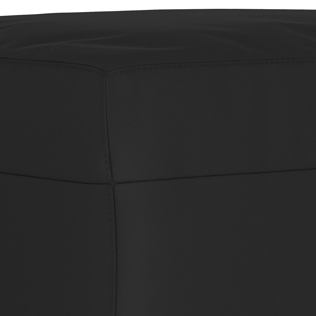 3-dijelni set sofa s jastucima crni od mikrovlakana