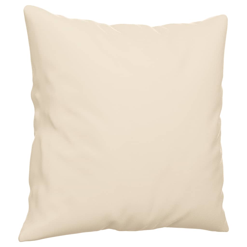 2-dijelni set sofa s jastucima bež od mikrovlakana