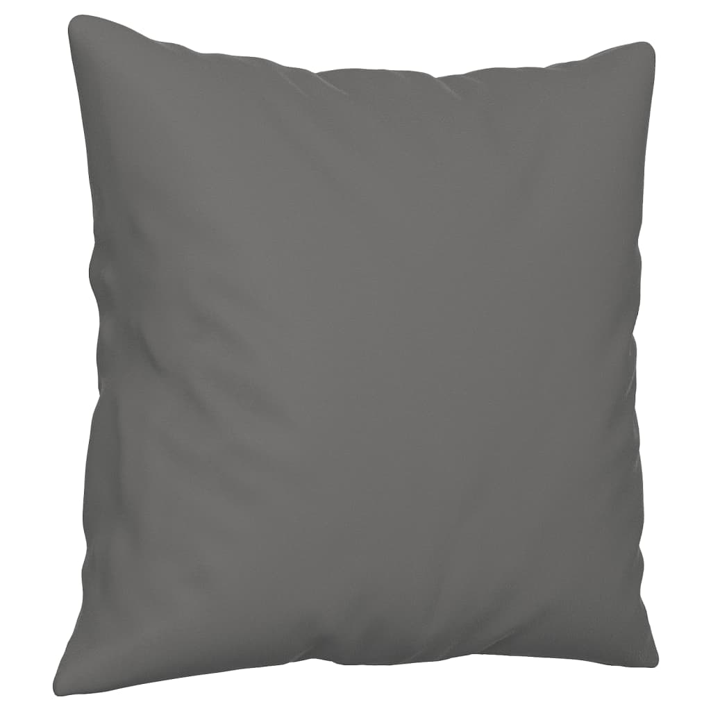 3-dijelni set sofa s jastucima tamnosivi od mikrovlakana