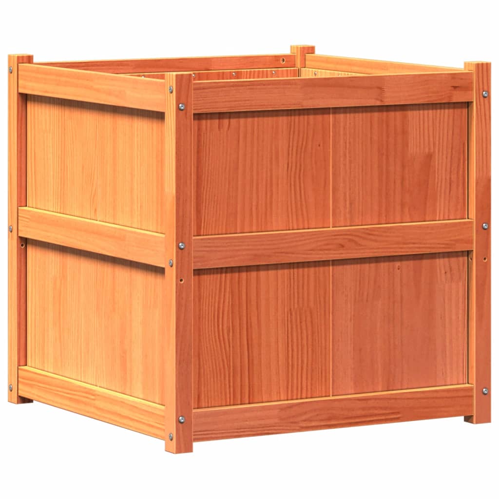 Vrtna sadilica voštano smeđe boje 70 x 70 x 70 cm od borovine