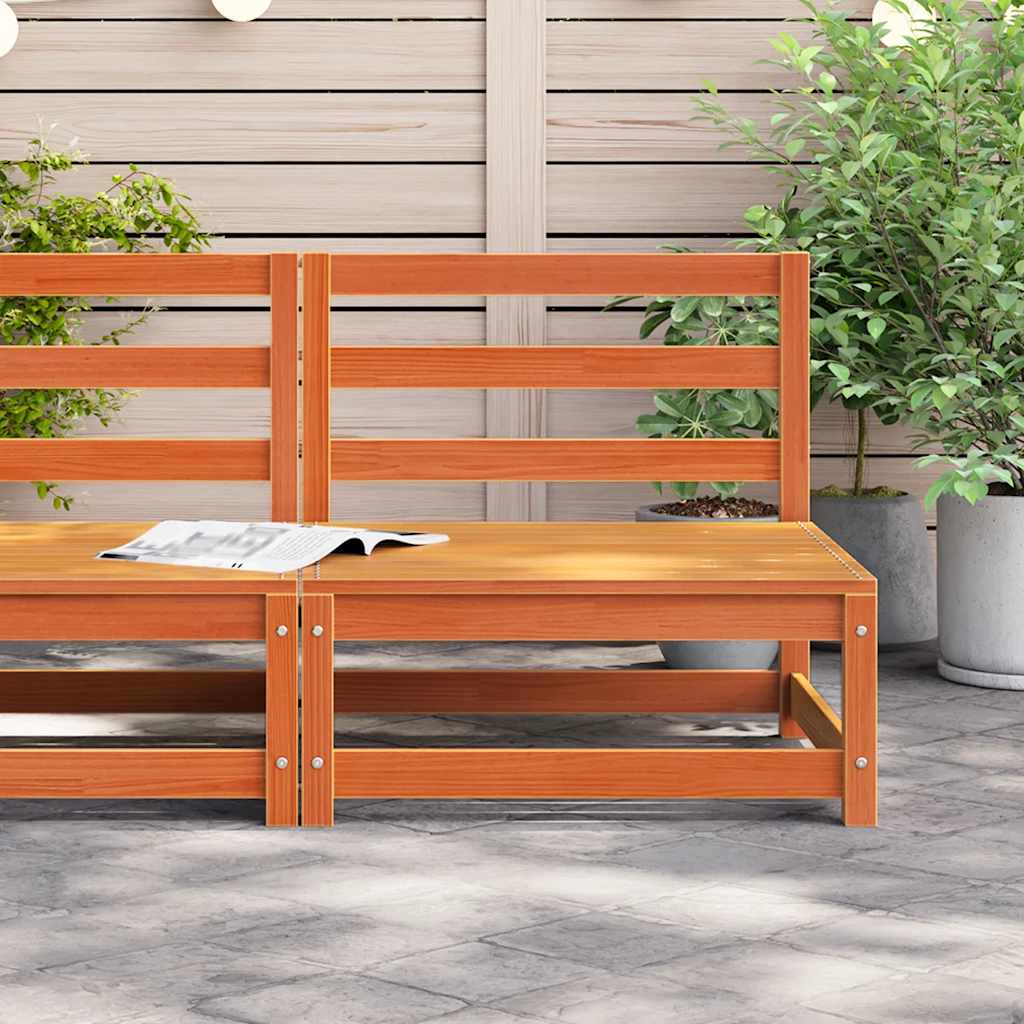 Vrtna sofa voštano smeđa 70 x 70 x 67 cm od masivne borovine