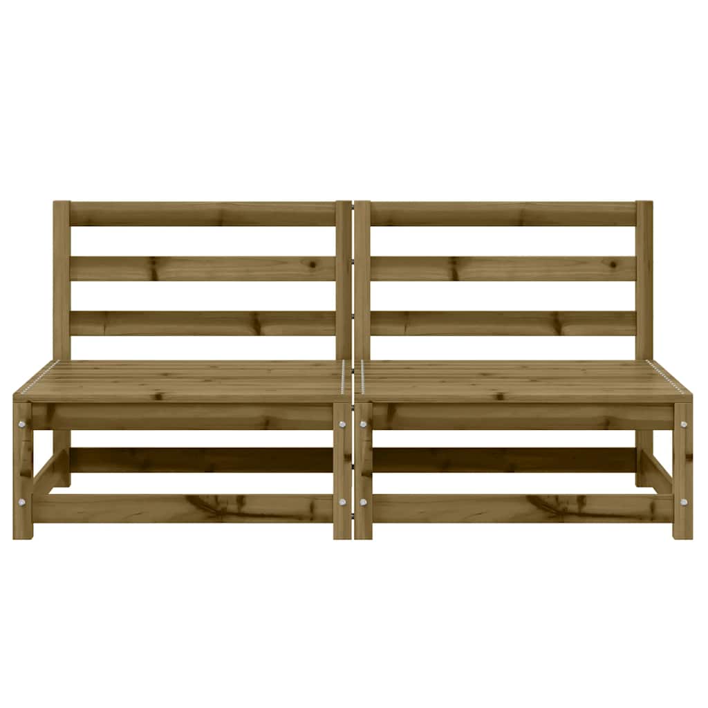 Vrtne sofe 2 kom 70 x 70 x 67 cm od impregnirane borovine