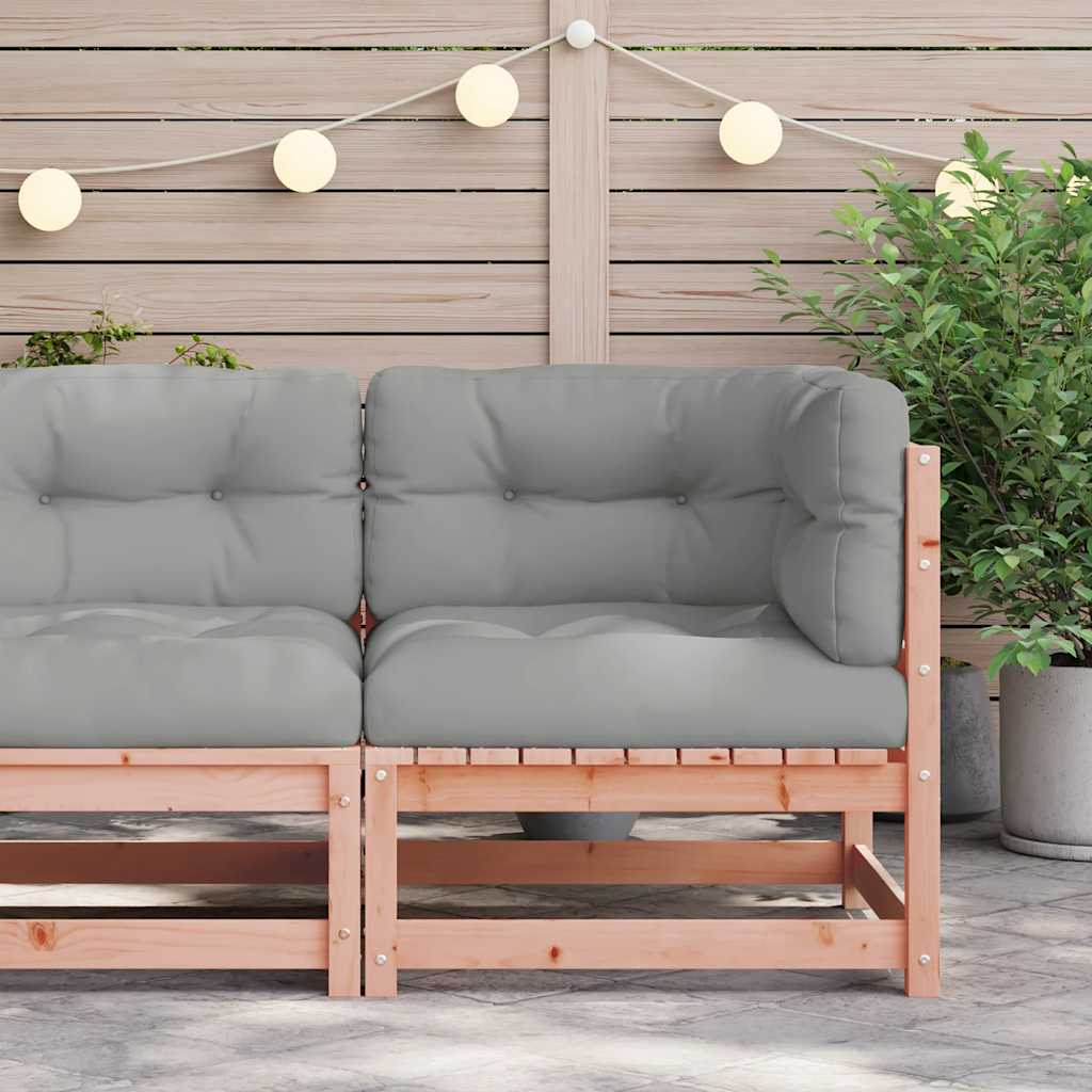 Kutna vrtna sofa s jastucima od masivnog drva duglazije