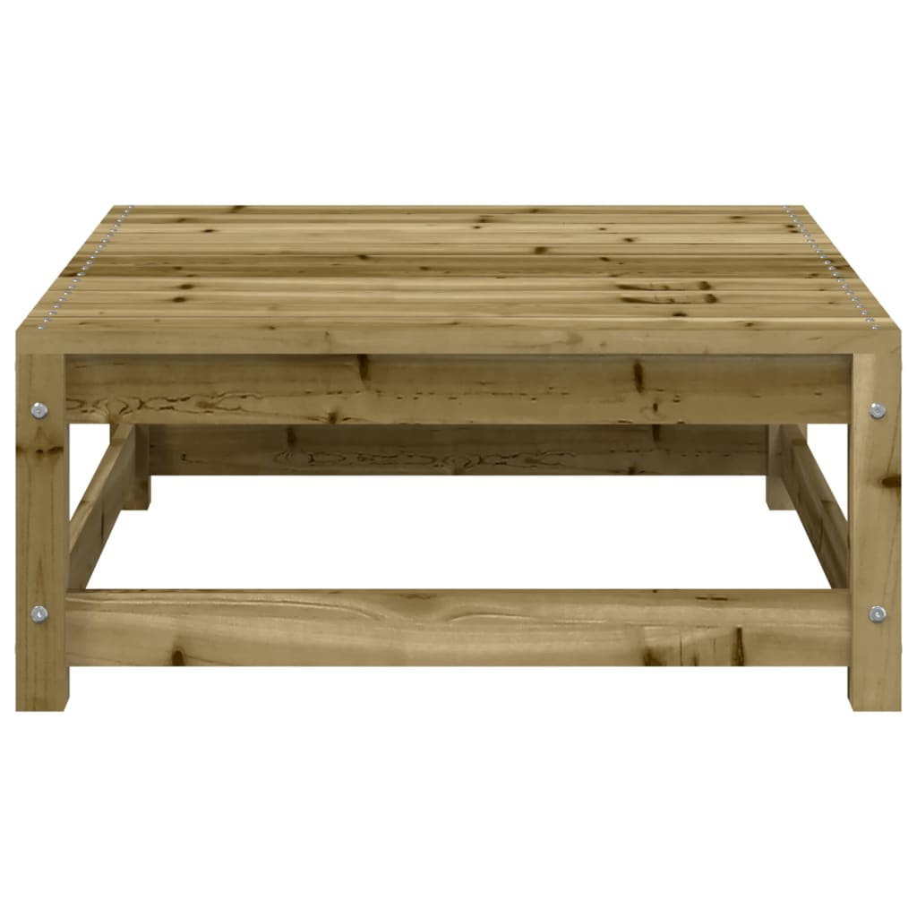 Kutna vrtna sofa s jastucima i tabureom