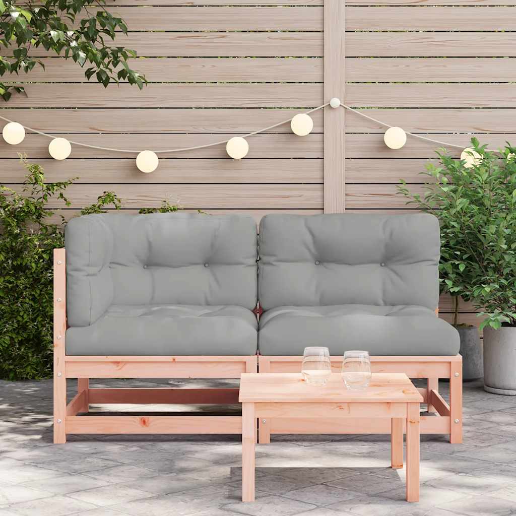 Vrtni dvosjed s jastucima od masivne duglazije