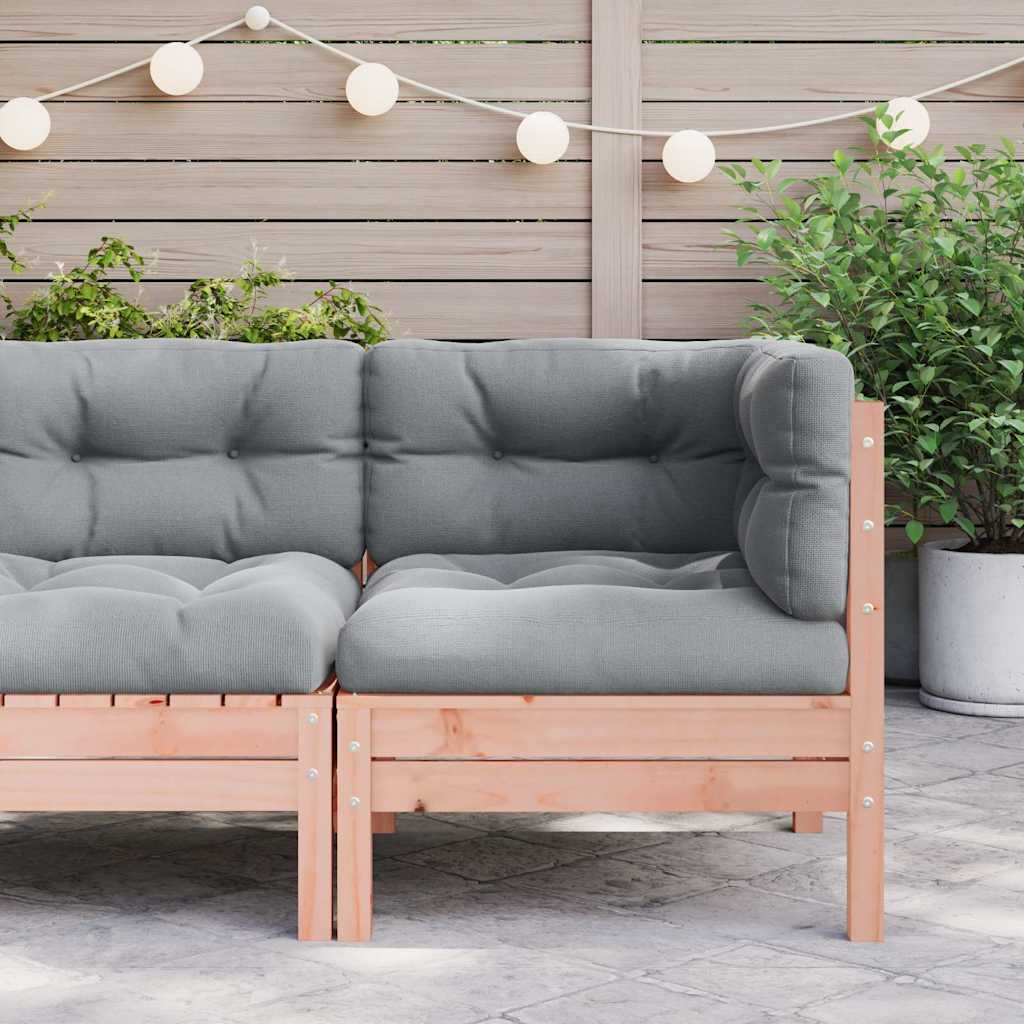 Kutna vrtna sofa s jastucima od masivnog drva duglazije